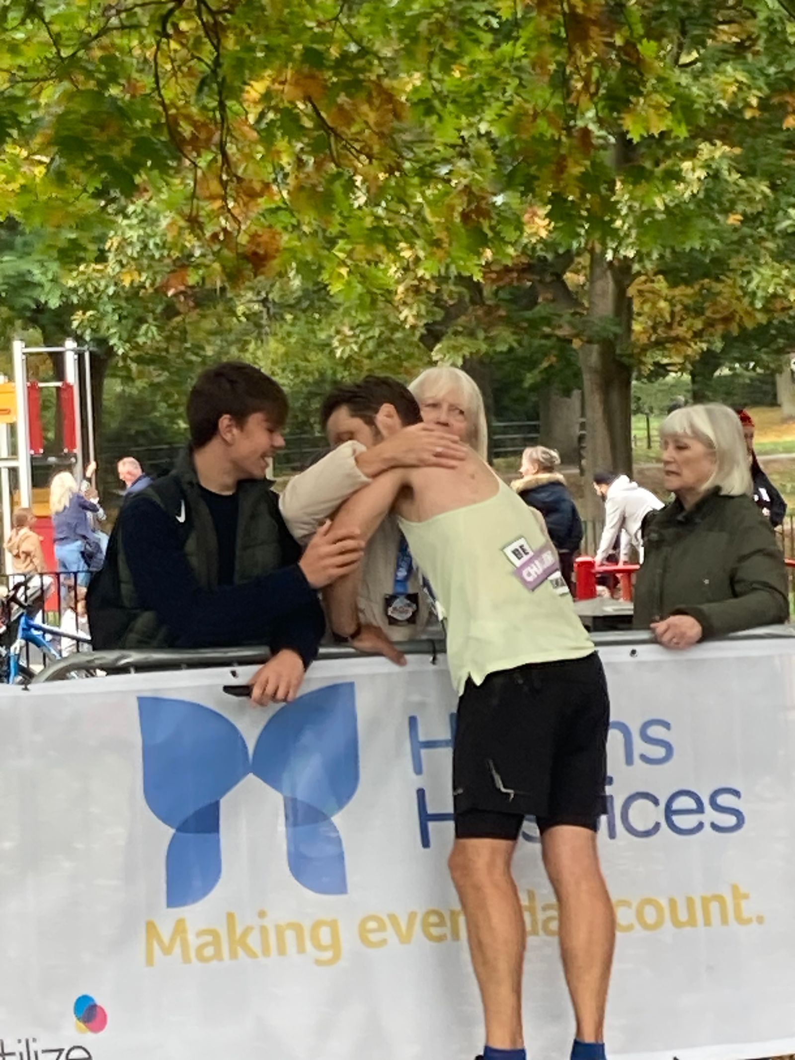 Mark Saunders completes the Chelmsford Marathon