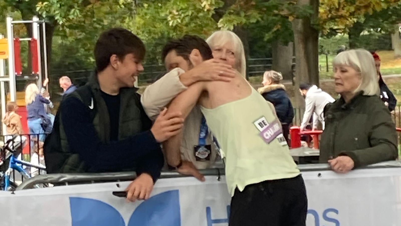 Mark Saunders completes the Chelmsford Marathon